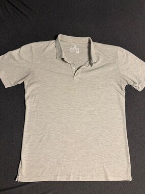 Men's Light Heather Gray Polo - M Tall